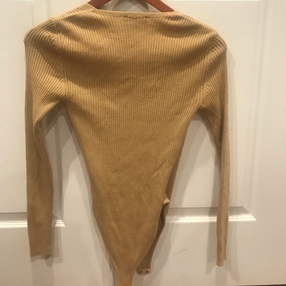 ASOS Ribbed Wrap Bodysuit - Picture 8 of 11